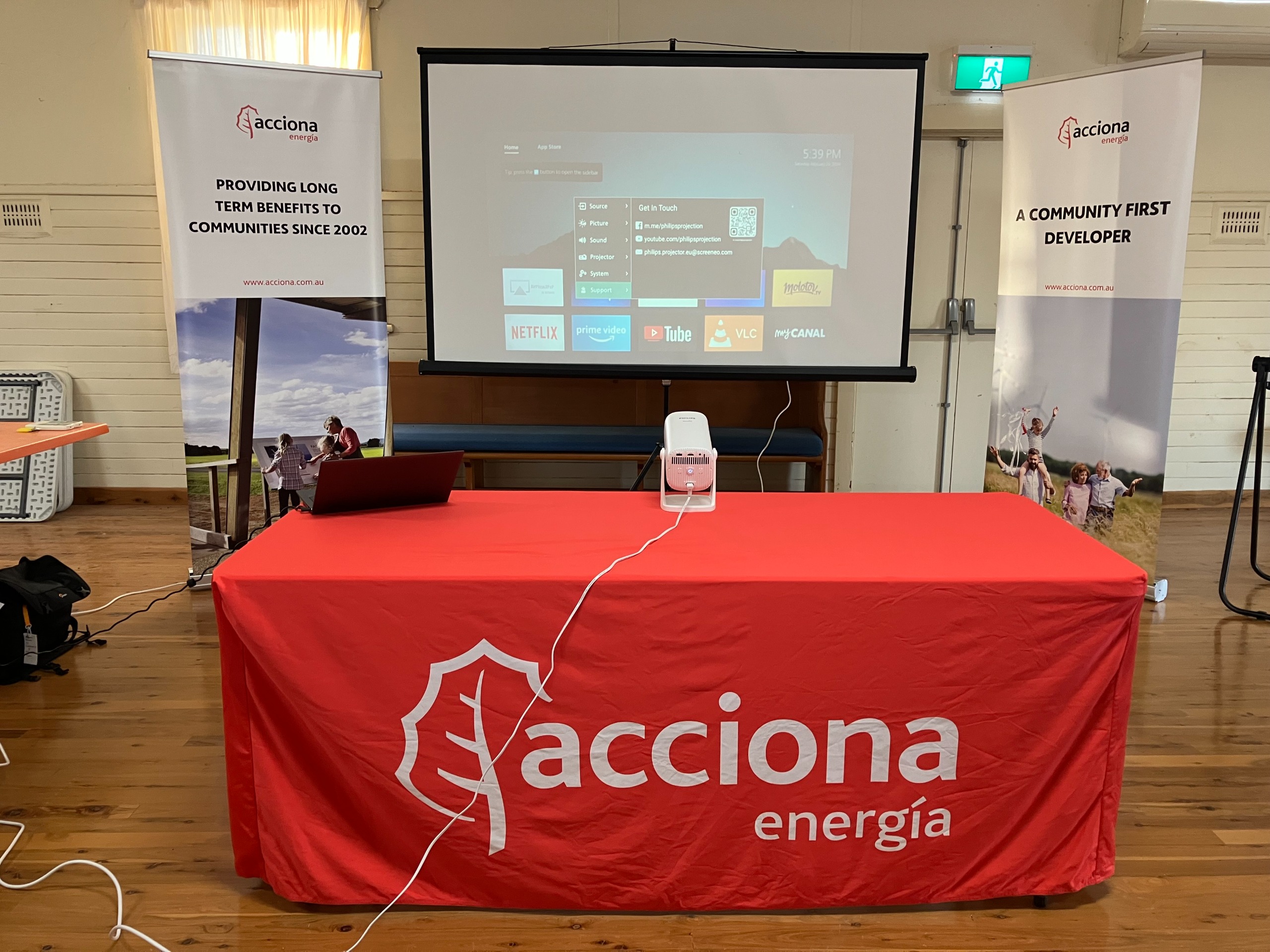 Workshop set up. 