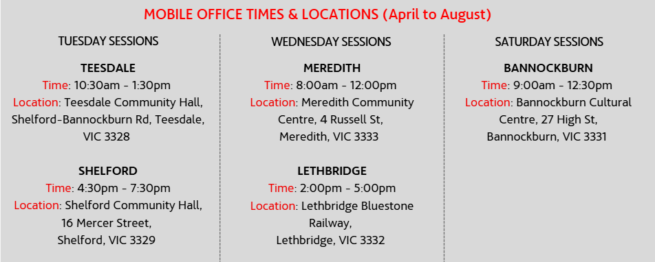 Mobile Office Locations